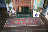 Vintage Turkish Faded Anatolian Runner Rug 3ftx9.10ft