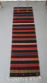 Vintage Anatolian Kilim Runner 2.2ftx8.2ft