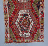 old rug, antique rug, earthy colors, faded colors, Turkish rug, vintage rug, flat weave, kilim rug, large area rug, square rug, Wild Shaman, Portland, Oregon, rug store, rug shop, local shop