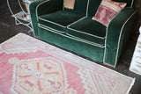 Vintage Faded Anatolian Rug 3.8ftx6ft