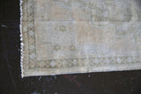 Old Faded Anatolian Turkish Rug 3.7ftx7ft