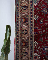 Vintage Turkish rug in a living room setting, pile rug, Turkish rug, vintage rug, portland, rug shop, bright colors, wild shaman, soft rug, bold color, Portland, Oregon, rug store, rug shop, local shop, antique rug