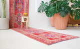 pile rug runner, Turkish rug, vintage rug, portland, rug shop, bright colors, wild shaman, runner rug, bold color, Portland, Oregon, rug store, rug shop, local shop, hallway runner, skinny runner