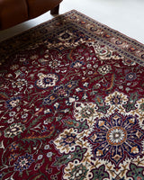 Vintage Turkish rug in a living room setting, pile rug, Turkish rug, vintage rug, portland, rug shop, bright colors, wild shaman, soft rug, bold color, Portland, Oregon, rug store, rug shop, local shop, antique rug