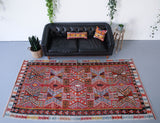 orange, green, bright color, antique, oushak rug, portland rug shop, rug store, wild shaman