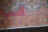 Vintage Turkish Faded Anatolian Runner Rug 3.3ftx8.5ft