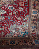 Vintage Turkish rug in a living room setting, pile rug, Turkish rug, vintage rug, portland, rug shop, bright colors, wild shaman, soft rug, bold color, Portland, Oregon, rug store, rug shop, local shop, antique rug