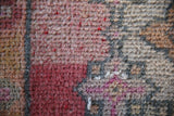 Vintage Turkish Faded Anatolian Runner Rug 3.3ftx8.5ft