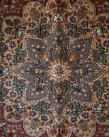 Vintage Turkish rug in living room setting, old rug, antique rug, pastel colors, faded colors, Turkish rug, vintage rug, soft rug, Portland, Oregon, rug store, rug shop, local shop