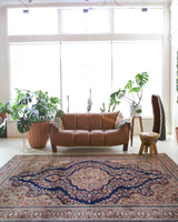 Vintage Turkish rug in a living room setting, pile rug, Turkish rug, vintage rug, portland, rug shop, bright colors, wild shaman, soft rug, bold color, Portland, Oregon, rug store, rug shop, local shop, antique rug