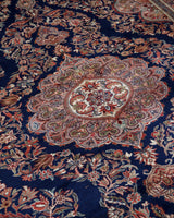 Vintage Turkish rug in a living room setting, pile rug, Turkish rug, vintage rug, portland, rug shop, bright colors, wild shaman, soft rug, bold color, Portland, Oregon, rug store, rug shop, local shop, antique rug