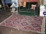 Vintage Van Kilim 4.7ftx7.2ft