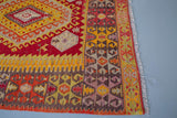 orange, green, bright color, antique, oushak rug, portland rug shop, rug store, wild shaman