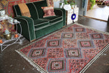 Vintage Van Kilim 4.7ftx7.2ft