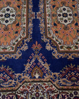 Vintage Turkish rug in a living room setting, pile rug, Turkish rug, vintage rug, portland, rug shop, bright colors, wild shaman, soft rug, bold color, Portland, Oregon, rug store, rug shop, local shop, antique rug