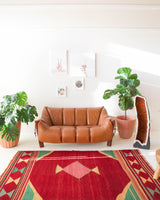 Turkish rug, vintage rug, flat weave, kilim rug, large area rug, square rug, Wild Shaman, Portland, Oregon, rug store, rug shop, local shop, bright colors, area rug, bold color