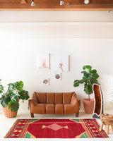 Turkish rug, vintage rug, flat weave, kilim rug, large area rug, square rug, Wild Shaman, Portland, Oregon, rug store, rug shop, local shop, bright colors, area rug, bold color