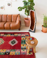 Turkish rug, vintage rug, flat weave, kilim rug, large area rug, square rug, Wild Shaman, Portland, Oregon, rug store, rug shop, local shop, bright colors, area rug, bold color