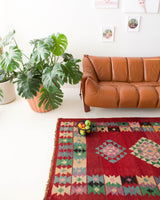 Turkish rug, vintage rug, flat weave, kilim rug, large area rug, square rug, Wild Shaman, Portland, Oregon, rug store, rug shop, local shop, bright colors, area rug, bold color