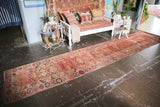 Old Kurdish Herki Runner 2.11ftx14.2ft
