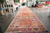 Old Kurdish Herki Runner 2.11ftx14.2ft