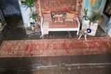 Old Kurdish Herki Runner 2.11ftx14.2ft