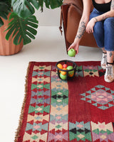 Turkish rug, vintage rug, flat weave, kilim rug, large area rug, square rug, Wild Shaman, Portland, Oregon, rug store, rug shop, local shop, bright colors, area rug, bold color