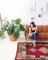 Turkish rug, vintage rug, flat weave, kilim rug, large area rug, square rug, Wild Shaman, Portland, Oregon, rug store, rug shop, local shop, bright colors, area rug, bold color