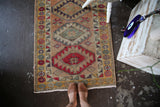 Old Kurdish Herki Runner 2.8ftx10.10ft