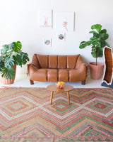 old rug, antique rug, earthy colors, faded colors, Turkish rug, vintage rug, flat weave, kilim rug, large area rug, square rug, Wild Shaman, Portland, Oregon, rug store, rug shop, local shop