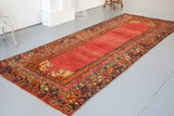 Old Anatolian Runner Rug 5.3ftx13ft