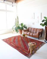 Turkish rug, vintage rug, flat weave, kilim rug, large area rug, square rug, Wild Shaman, Portland, Oregon, rug store, rug shop, local shop, bright colors, area rug, bold color