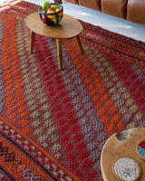 Turkish rug, vintage rug, flat weave, kilim rug, large area rug, square rug, Wild Shaman, Portland, Oregon, rug store, rug shop, local shop, bright colors, area rug, bold color