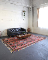 old rug, antique rug, earthy colors, faded colors, turkish rug, vintage rug, flat weave, kilim rug, large area rug, square rug, Wild Shaman, Portland, Oregon, rug store, rug shop, local shop