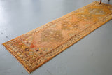 Old Anatolian Runner Rug 2.11ftx9.6ft