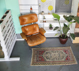 Old Faded Anatolian Rug 2.8ftx4.7ft
