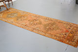 Old Anatolian Runner Rug 2.11ftx9.6ft