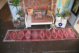 Vintage Kurdish Herki Runner 2.6ftx12ft