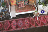Vintage Kurdish Herki Runner 2.6ftx12ft