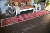 Vintage Kurdish Herki Runner 2.6ftx12ft