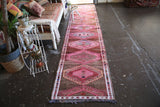 Vintage Kurdish Herki Runner 2.6ftx12ft