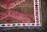 Vintage Kurdish Herki Runner 2.6ftx12ft