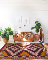 Turkish rug, vintage rug, flat weave, kilim rug, large area rug, square rug, Wild Shaman, Portland, Oregon, rug store, rug shop, local shop, bright colors, area rug, bold color