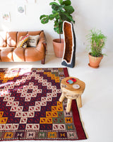 Turkish rug, vintage rug, flat weave, kilim rug, large area rug, square rug, Wild Shaman, Portland, Oregon, rug store, rug shop, local shop, bright colors, area rug, bold color