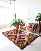 Turkish rug, vintage rug, flat weave, kilim rug, large area rug, square rug, Wild Shaman, Portland, Oregon, rug store, rug shop, local shop, bright colors, area rug, bold color