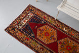 Vintage Kayseri Yahyali Runner 3.3ftx9.8ft