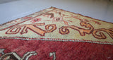 Vintage Anatolian Runner Rug 2.11ftx10.7ft