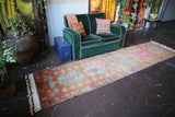 Vintage Kurdish  Herki Runner 2.9ftx11.7ft