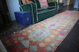 Vintage Kurdish  Herki Runner 2.9ftx11.7ft