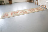 Vintage Aegean Kilim Runner 2.6ftx12.3ft